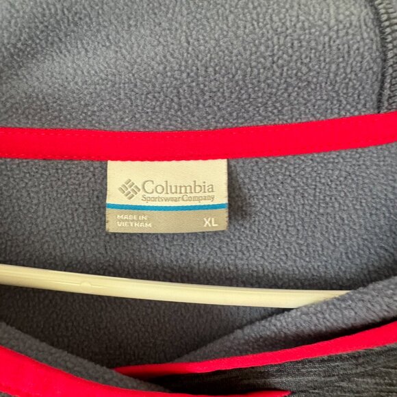 Columbia Women's Gray Hoodie with Pink Trim Pullover Size XL - Picture 3 of 14